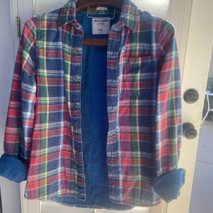 Abercrombie & Fitch Flannel Shirt muscle women’s 2XL flannel lined heavy shaket